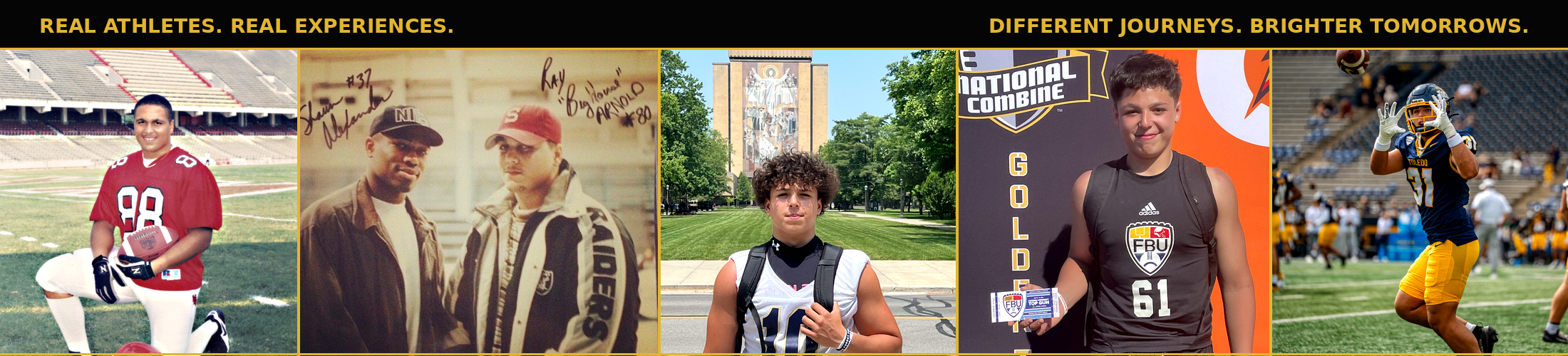 Real Athletes. Real Experiences. — 4MR Recruiting photo strip